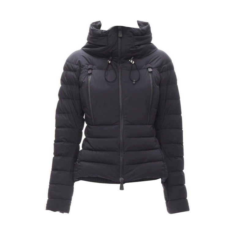 MONCLER GRENOBLE Bear Giubotto black nylon new down puffer jacket Size 1 S