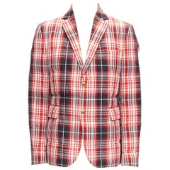 Moncler GAMME BLEU Giacca rosso nero con piuma d'oca Sz 3 L.