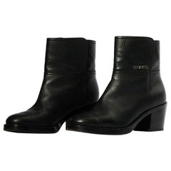 Stivaletto Chanel CC Logo Nero