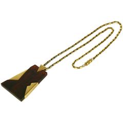 Retro Trifari Art Deco Style Bakelite Pendant