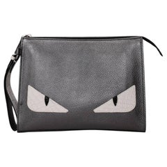 Clutch Fendi Monster Grigia