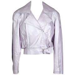 Thierry Mugler Leather Motorcycle Jacket circa 1980s 5