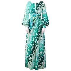 BALENCIAGA Vintage 70's Boho Spring / Summer Cotton Dress 12
