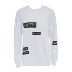 RAF SIMONS X JOYCE 2015 white abstract patchwork cotton sweater pullover top S