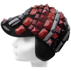 funky multi colored studs hat 11