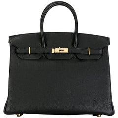 Hermes Black Togo Birkin 30 Bag