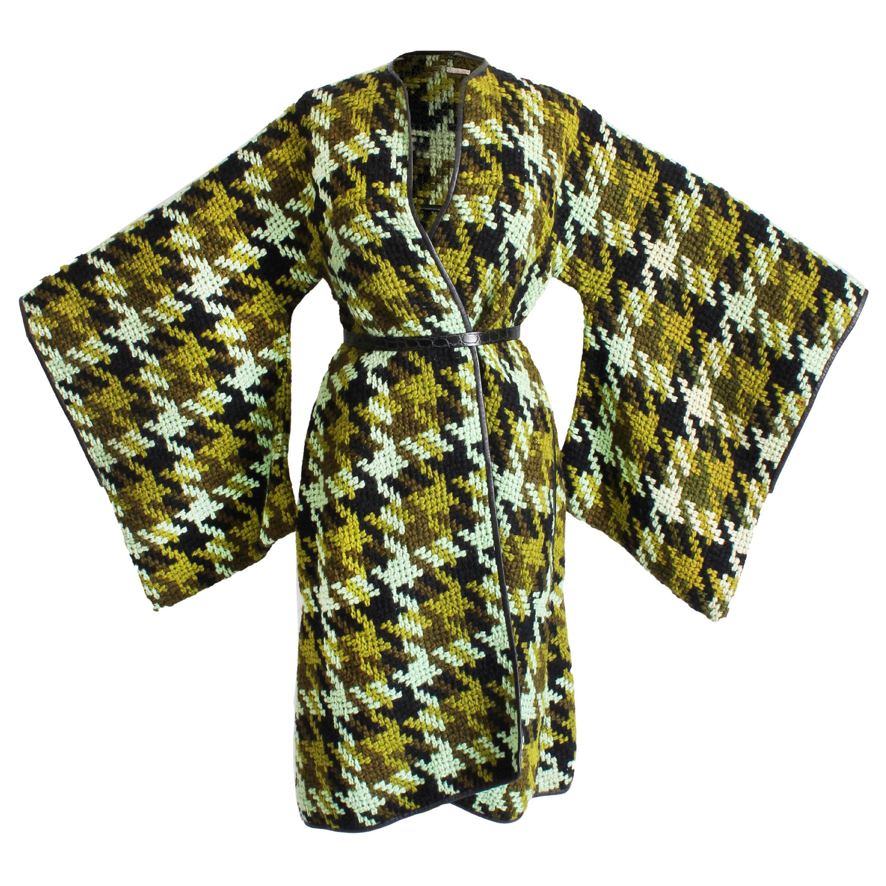 Bonnie Cashin for Sills Coat Oversized Trailing Sleeves Vintage Rare Documented For Sale