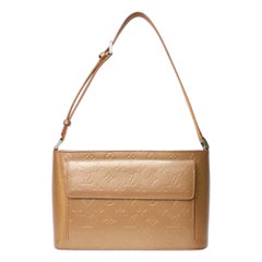 Borsa a Spalla Louis Vuitton Alston MM Opaca Oro