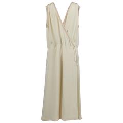 Artisanl Off-white Silk Dress