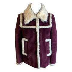 Chaqueta de algodón y mohair Miu Miu 2017