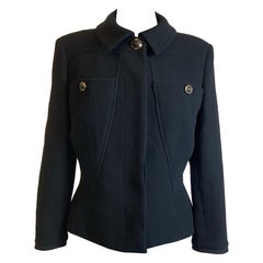 Gianni Versace Chaqueta negra vintage