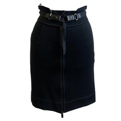 Falda lápiz negra Gucci 2009
