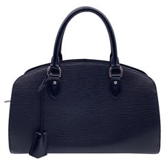 Louis Vuitton Black Epi Leather Pont Neuf PM Satchel Bag