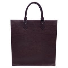 Louis Vuitton Vintage Brown Epi Leather Sac Plat GM Tote Shopping Bag