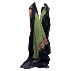 Jean Paul Gaultier Maille Mehrfarbiger Stola-Schal aus geblümtem Mesh mit Blumenmuster