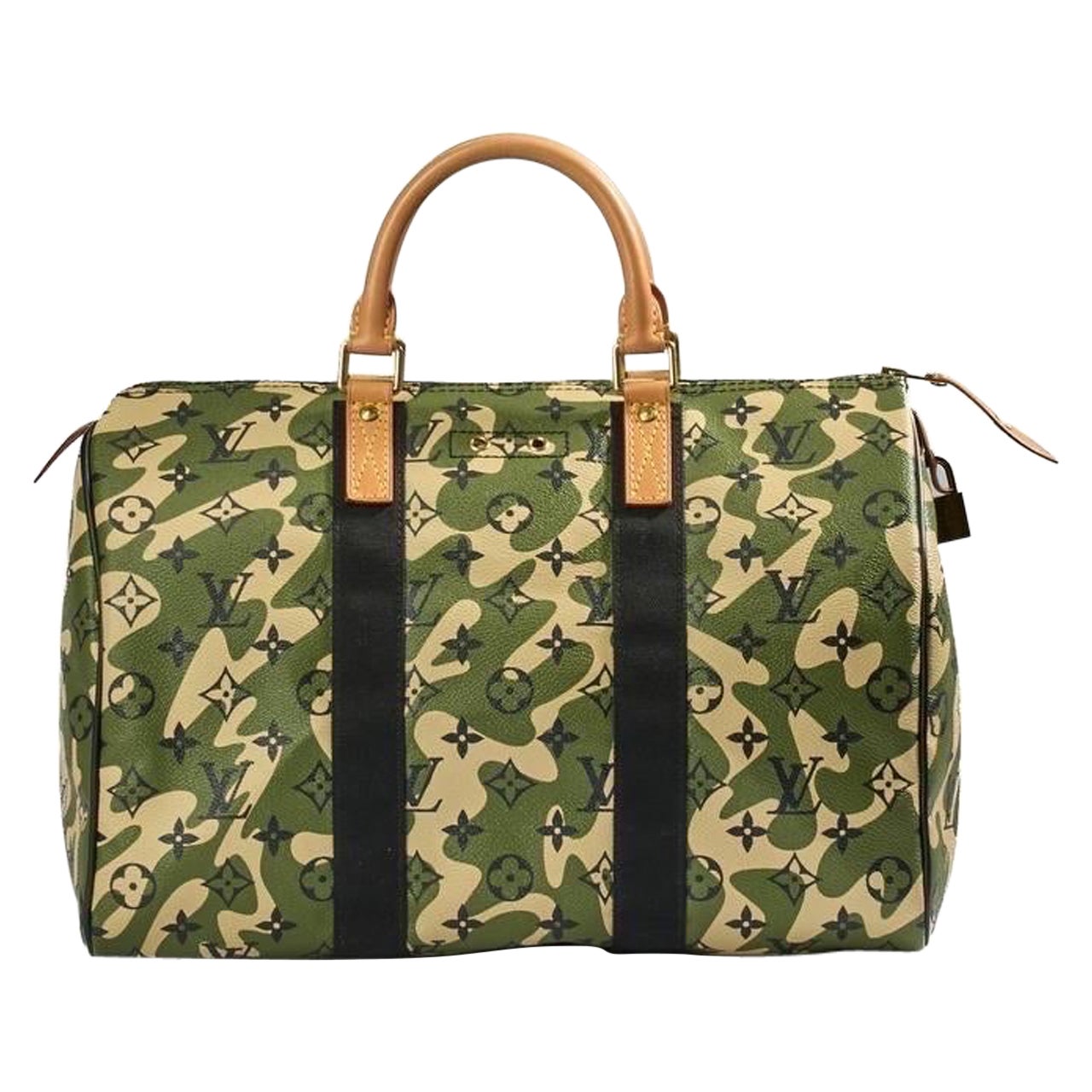 Louis Vuitton Monogramouflage Speedy 35 X Takashi Murakami Bag For Sale