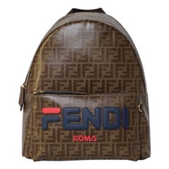 Zaino Fendi X Fila FF Logomania Marrone
