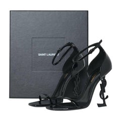 Sandale Saint Laurent Opyum Vernice Nera, Vernice Nera