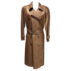 Trench in Pelle Yves Saint Laurent Rive Gauche  anni80 in ottime condizioni