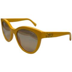 Chanel Yellow Wayfarer Sunglasses