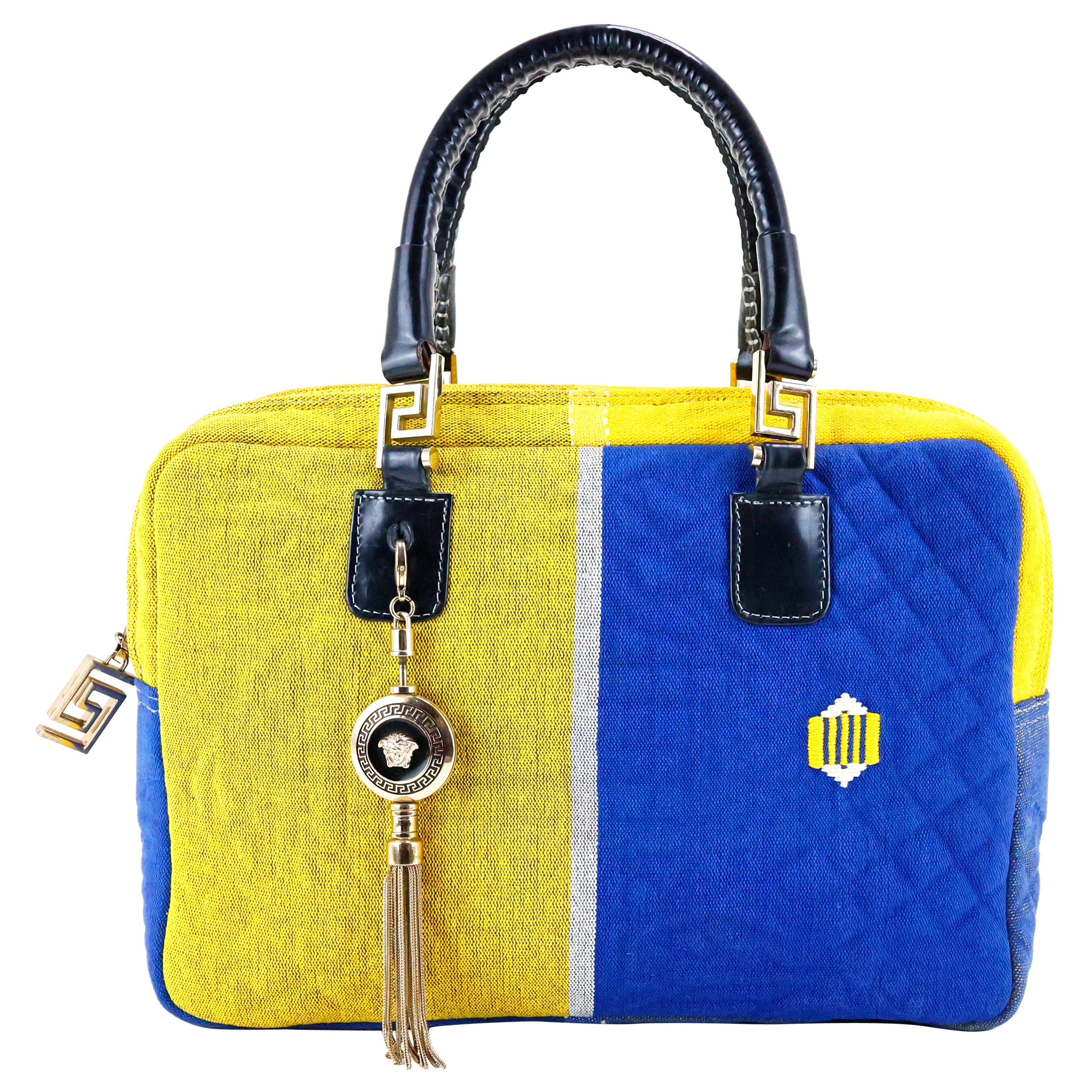Rare Gianni Versace Medusa Multicolour Tote Bag