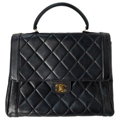Vintage Black Chanel Kelly Bag