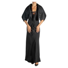 Morphew Collection'S Giacca in raso con retro in crepe di rayon nero