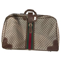 1970 Iconique valise en toile beige et Brown par Gucci