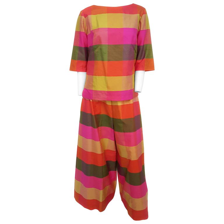 SILK STRIPE LOUNGE SET