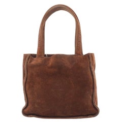 Chanel Tote Mini Brown Suede 1996-1997