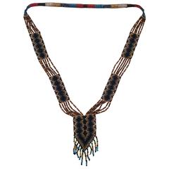 20s Glass Bead Native Style Necklace 11