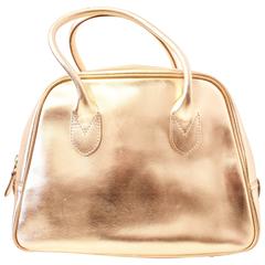Comme des Garcons Gold Leather Tote Handbag Dover Street Market