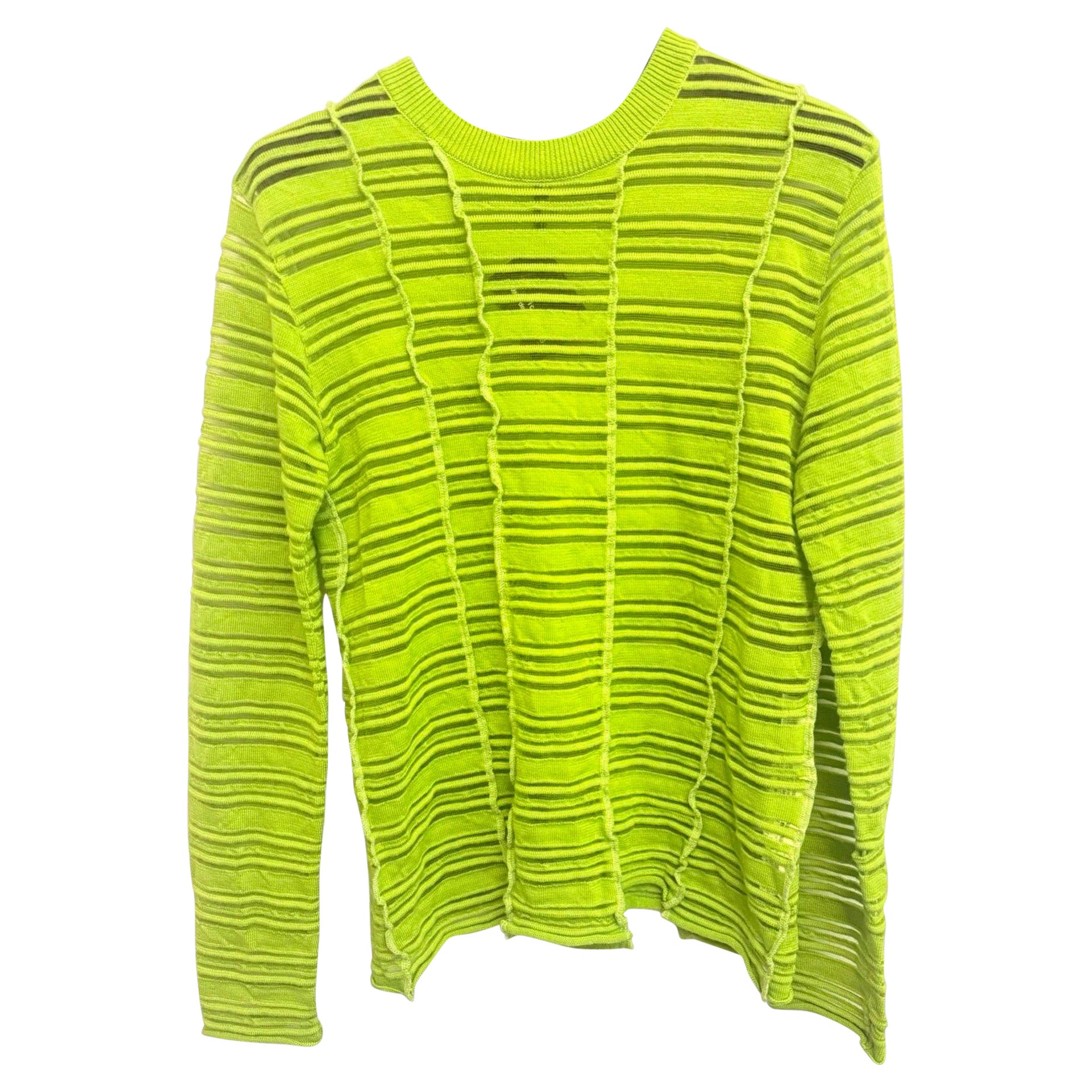 Pull en laine verte Comme Des Garcons, non porté en vente