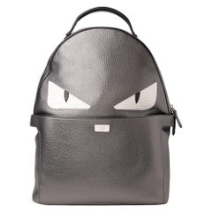 Zaino Fendi Peekaboo Monster MM Grigio
