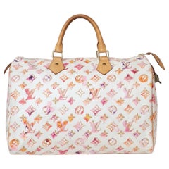 Borsa a mano Louis Vuitton Speedy 35 Monogram Aquarelle