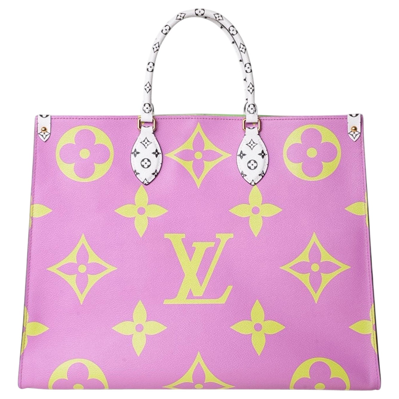 Borsa a spalla Louis Vuitton Onthego GM Monogramme Giant Multicolor Fluo en vente