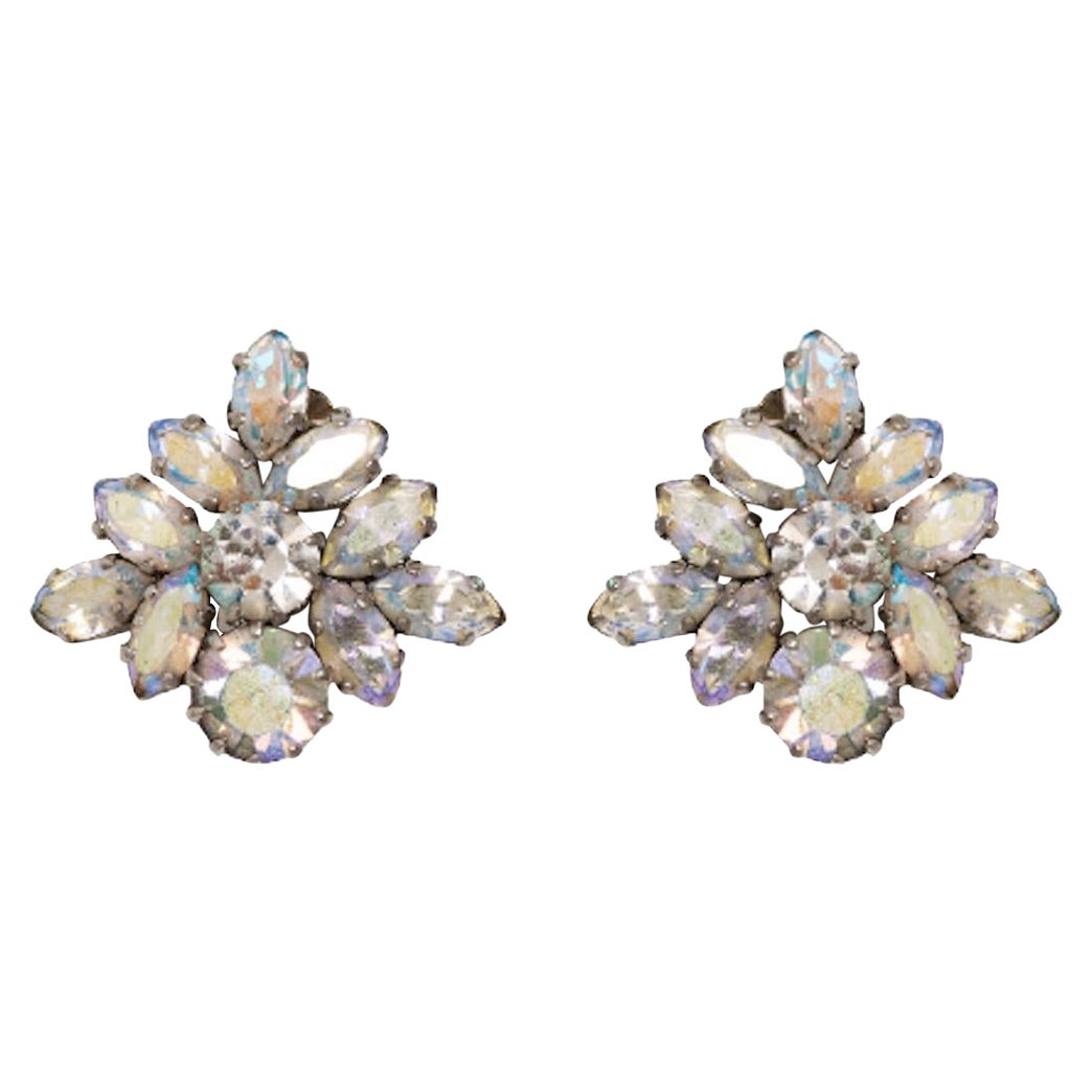 1950s Schoffel & Co Crystal Earrings