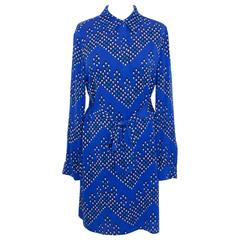 Diane Von Furstenberg blue dress 