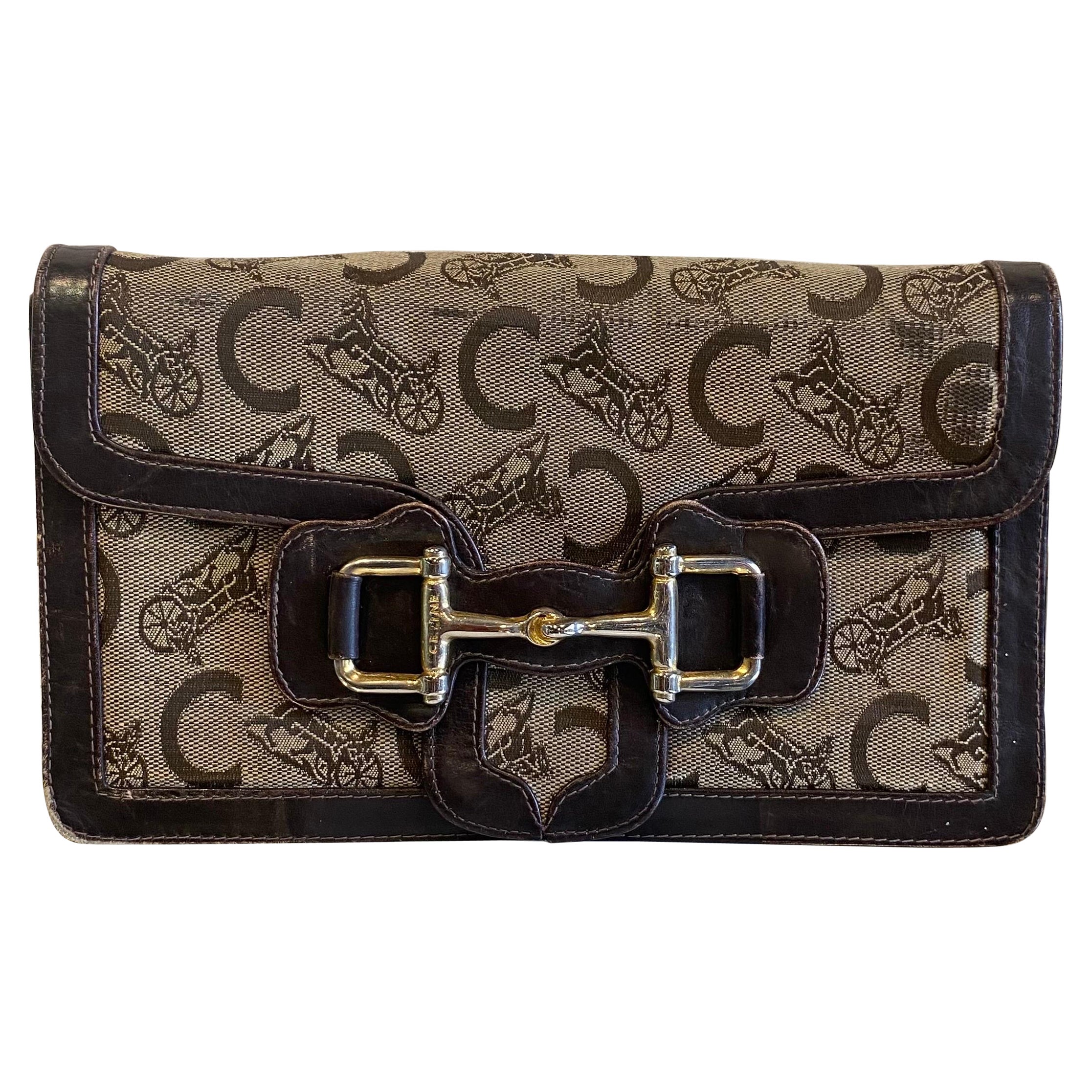 Vintage Céline clutch bag For Sale