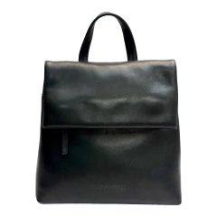 Chanel Schwarzer Rucksack aus Kalbsleder
