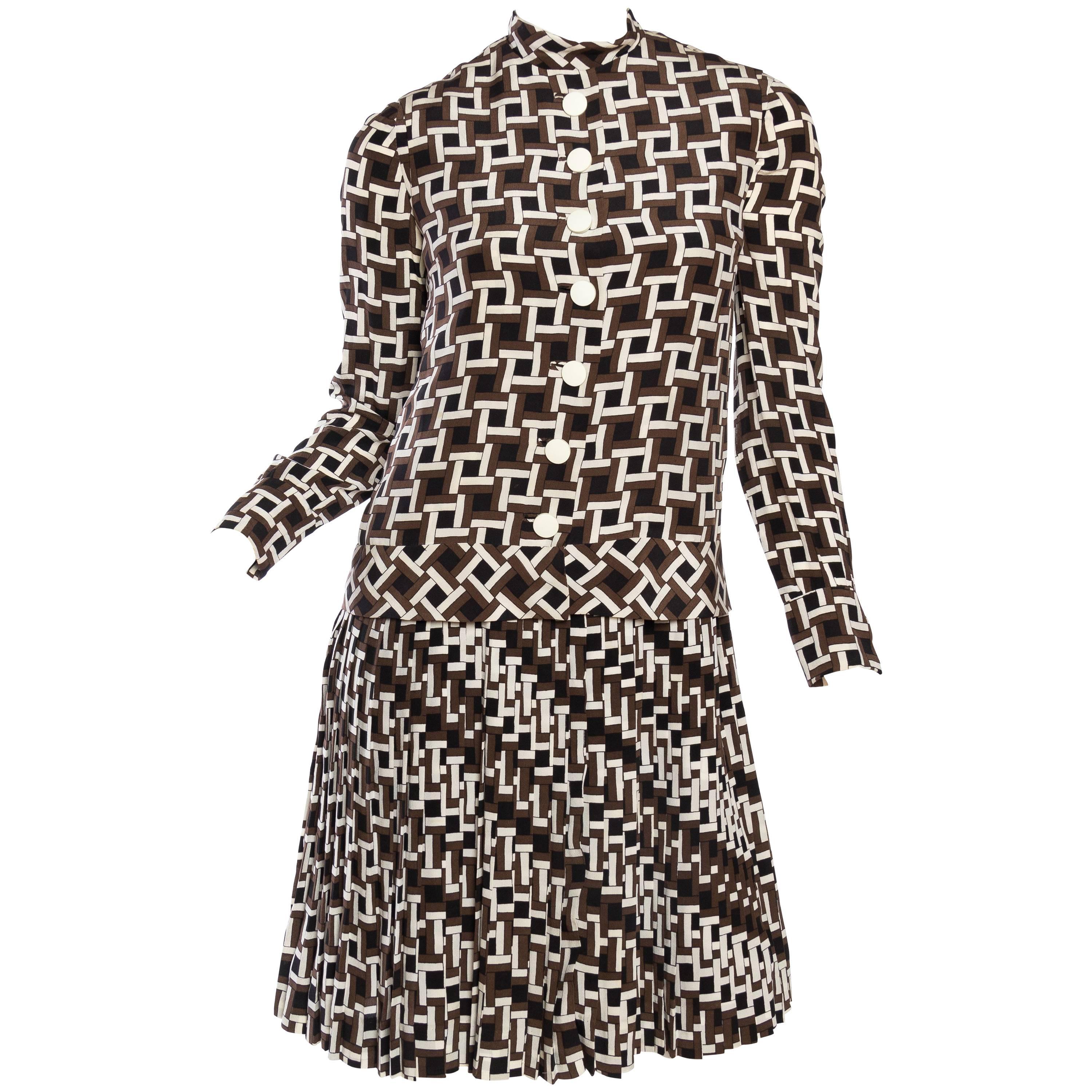 1960s Philippe Venet Demi-Couture Dress