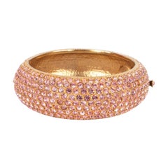 Christian Dior Bracelet with Pink Rhinestones