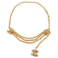 Chanel Golden Metal Chain CC Belt, 1980s
