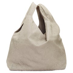 MARTIN MAISON MARGIELA Line 11 beige micro stud leather tote bag