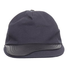 CHRISTAIN DIOR ALYX STUDIO schwarzes Sattelleder CD Schnalle Baseball Cap