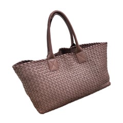 Bottega Veneta Cabat Large Intreccio Leather Tote Bag Rosa 42cm