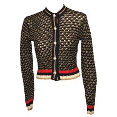Gucci Cardigan Fascia Web Nero
