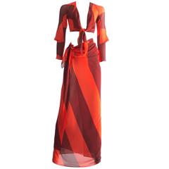 Vivienne Westwood silk chiffon sarong ensemble, Spring-Summer 1998 5