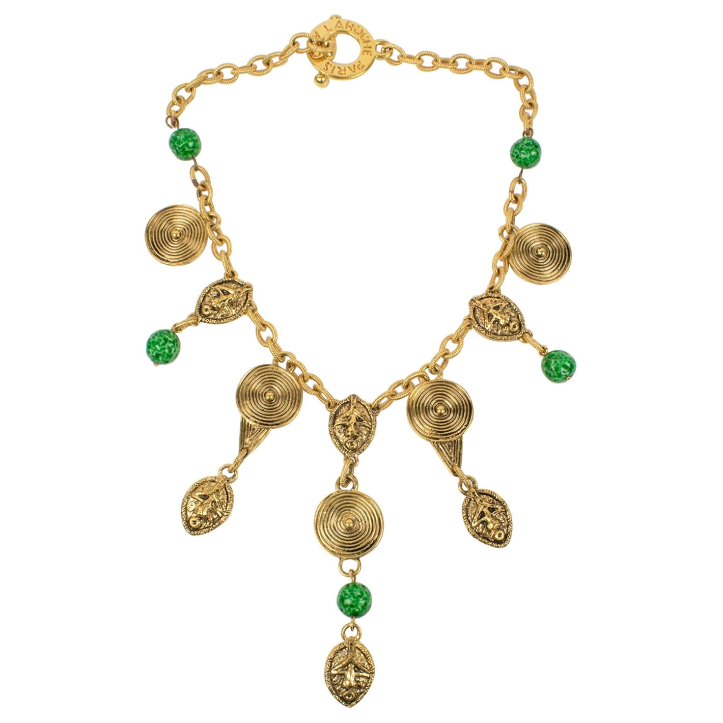 Guy Laroche, collier d'inspiration tribale vintage en vente