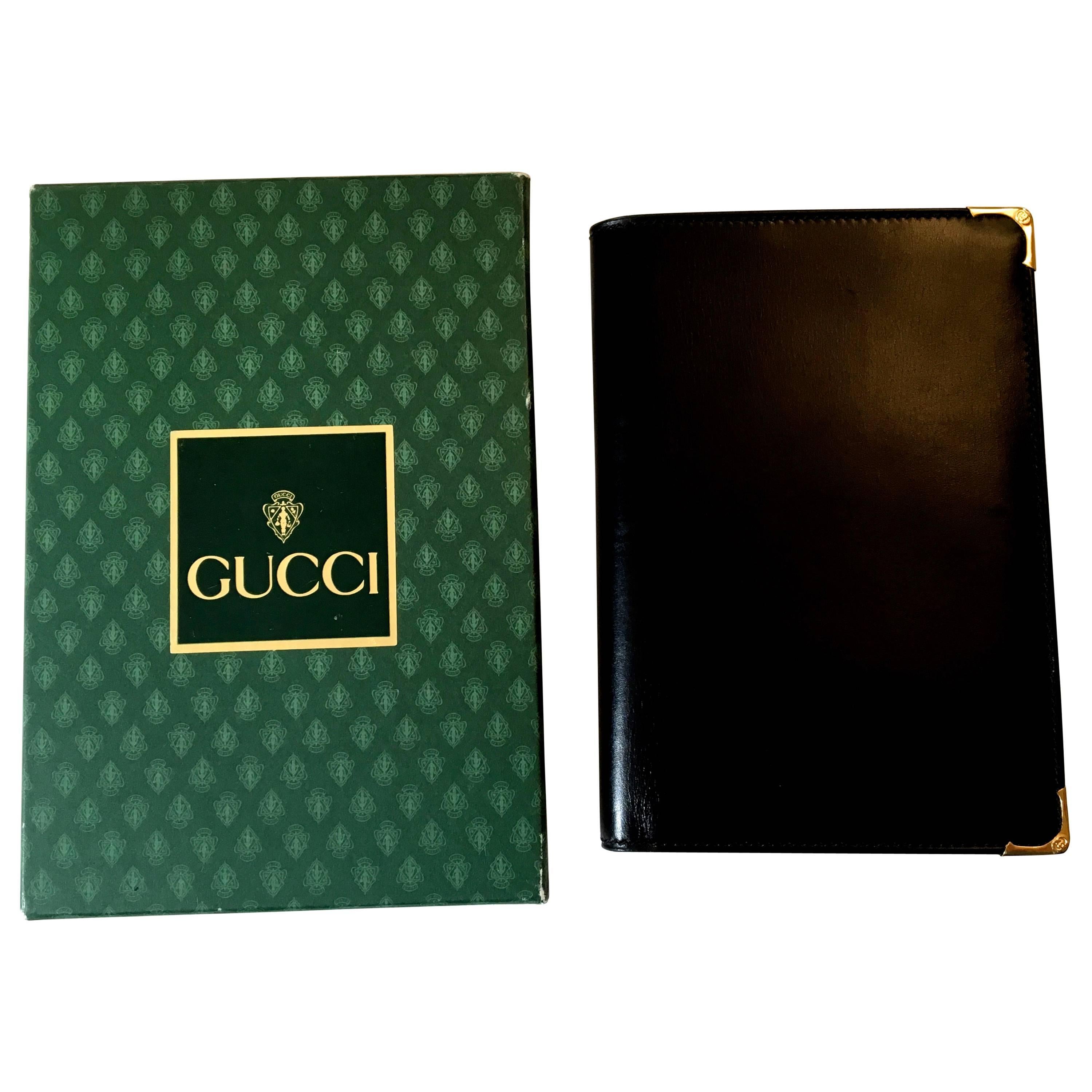 New Vintage Gucci Passport Holder / Business Wallet